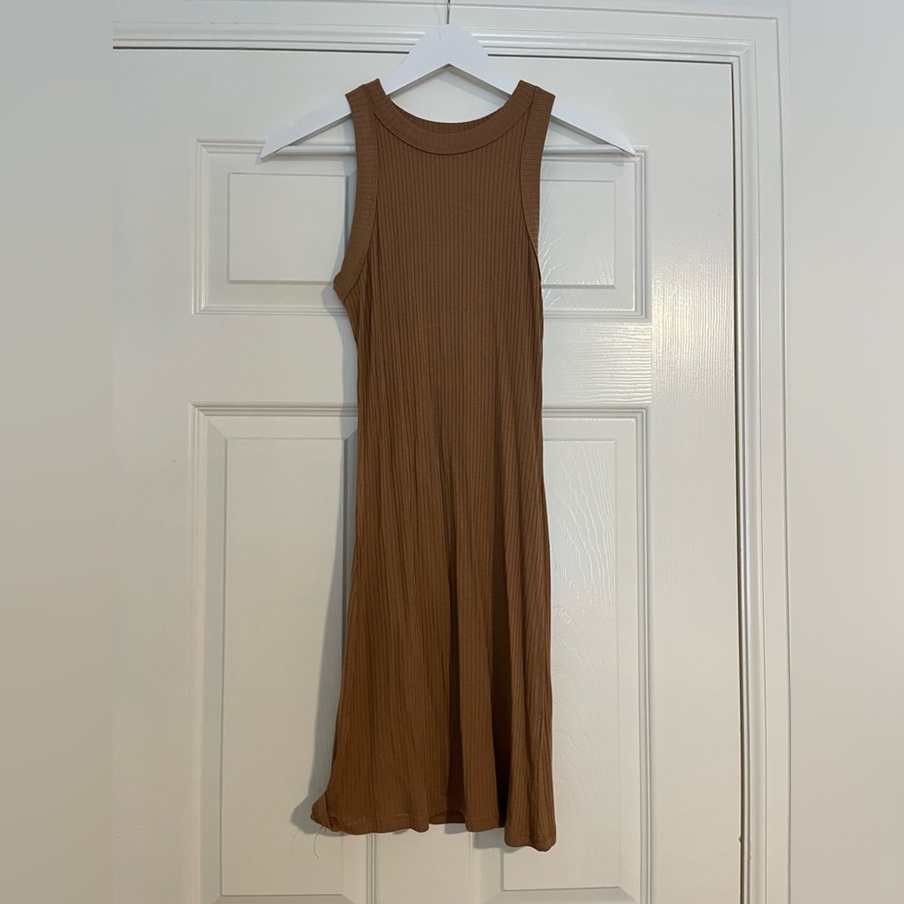 Olivaceous Brown Tank Fitted Dress - Sz M - NWT